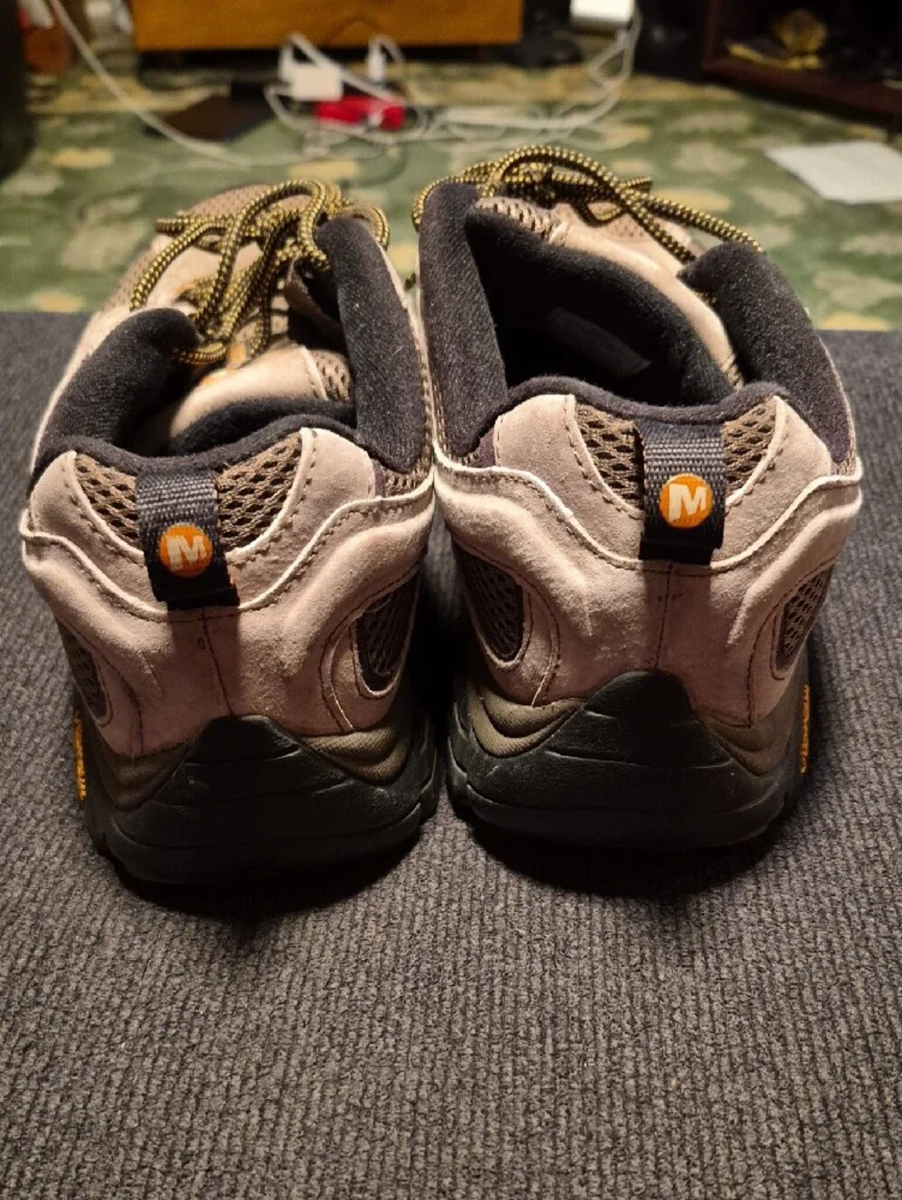 Merrell Men’s Taupe and Black Trail Hiking Shoes
